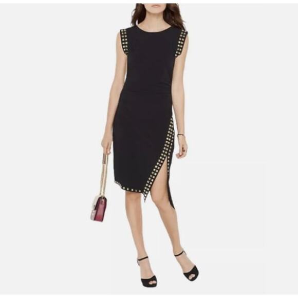 MICHAEL Michael Kors Dresses & Skirts - NWT MICHAEL Michael Kors Studded Trim Asymmetrical Sheath Dress Size S